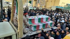 تشییع پیکر مطهر۷ شهید گمنام در قم همزمان با سالروز شهادت حضرت زهرا(س)