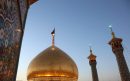 اهتزاز پرچم عزای حضرت زینب(س) بر فراز گنبد حرم مطهر