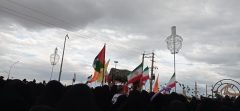 پیکر مطهر ۲ شهید گمنام در مسجد جمکران به خاک سپرده شد