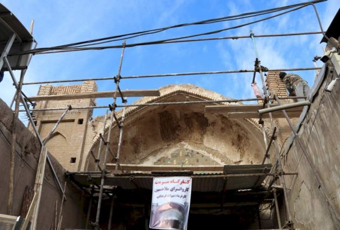 ساماندهی جدارههای سرای ملا حسین و میدان کهنه قم ساماندهی جدارههای سرای ملا حسین و میدان کهنه قم