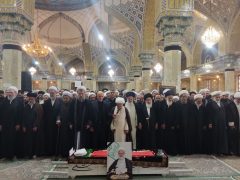 پیکر آیت الله علی نکونام عضو جامعه مدرسین در قم به خاک سپرده شد