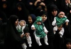 سوگواره شیرخوارگان حسینی در حرم حضرت معصومه‌(س)