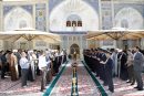 خطبه خوانی ۲۰۰ خادم یار رضوی در حرم حضرت معصومه(س)