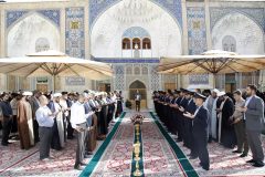 خطبه خوانی ۲۰۰ خادم یار رضوی در حرم حضرت معصومه(س)